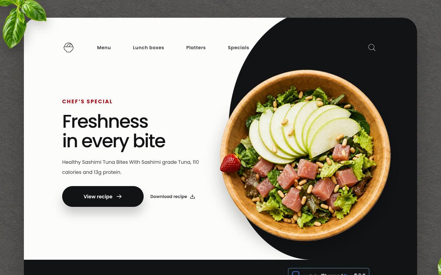 Fresh Bite public product interface