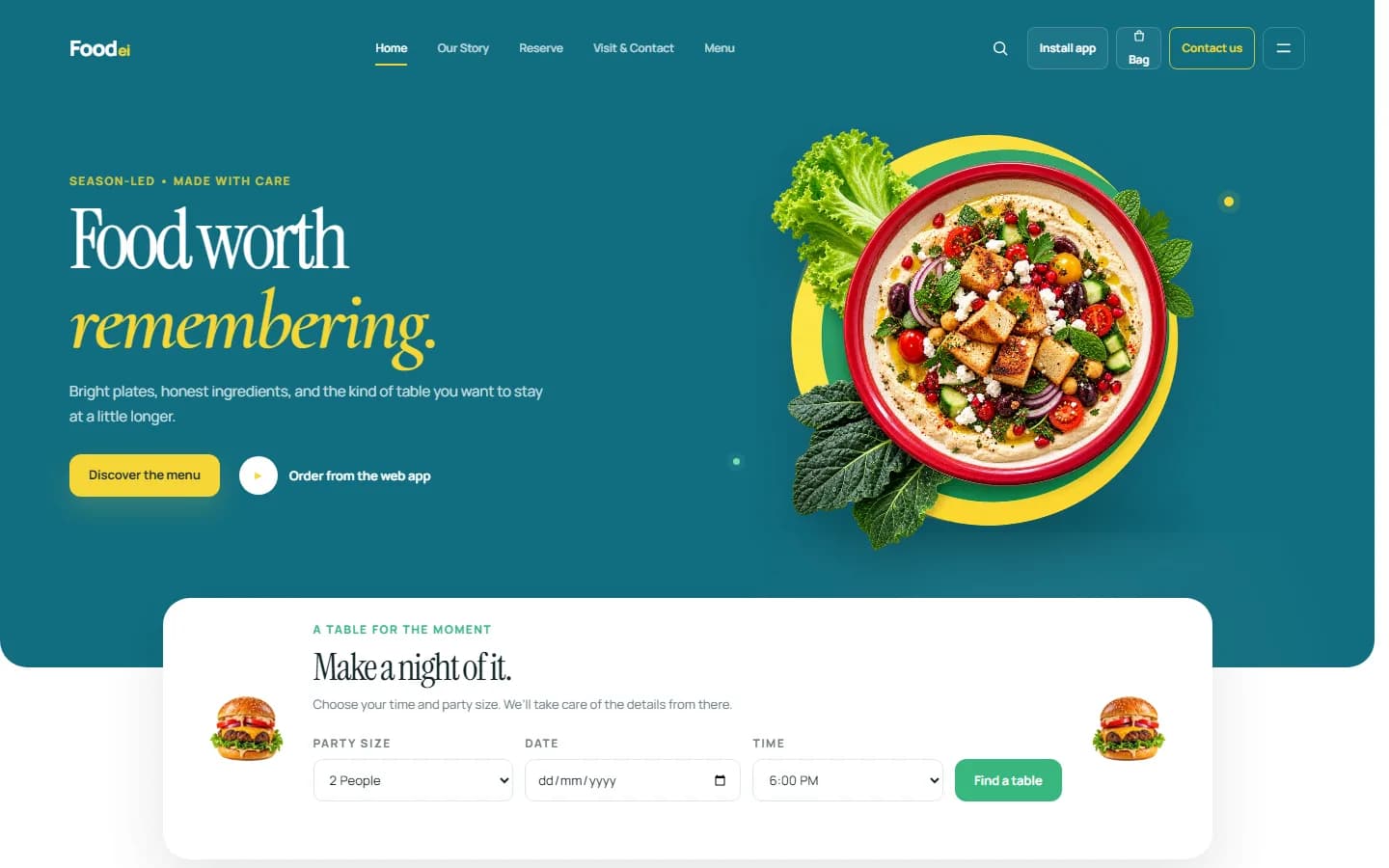 Foodei public project preview